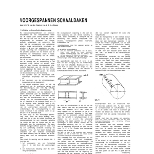 Voorgespannen schaaldaken