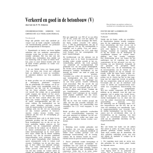Verkeerd en goed in de betonbouw (V)
