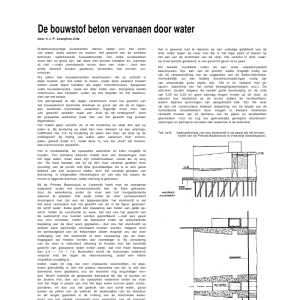 De bouwstof beton vervangen door water
