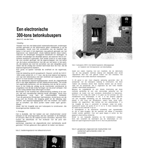 Een electronische 300-tons betonkubuspers
