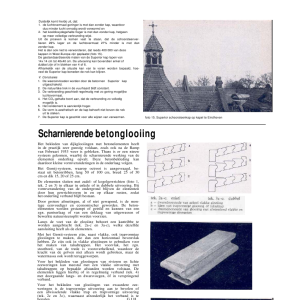 Scharnierende betonglooiing