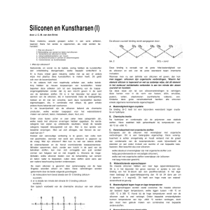 Siliconen en kunstharsen