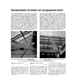 Standaardisatie van balken van voorgespannen beton