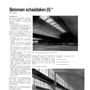 Betonnen schaaldaken (II)