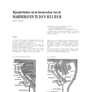 Bijzonderheden van de betonwerken voor de marinehaven te Den Helder