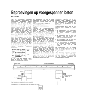 Beproevingen op voorgespannen beton