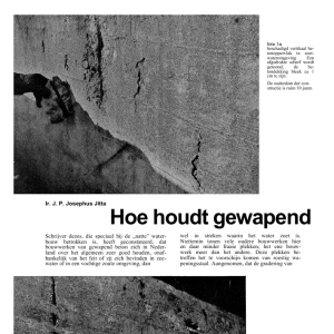 Hoe houdt gewapend beton zich op den duur