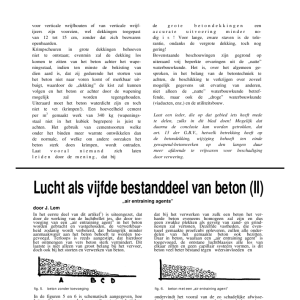 Lucht als vijfde bestanddeel van beton (II)