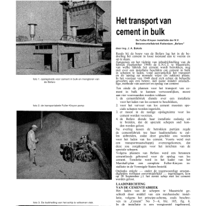 Het transport van cement in bulk