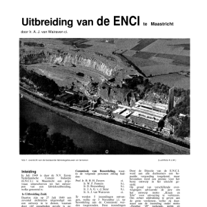 Uitbreiding van de ENCI te Maastricht