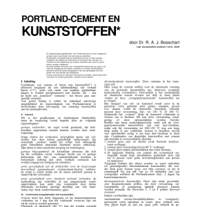 Portland-cement en kunststoffen