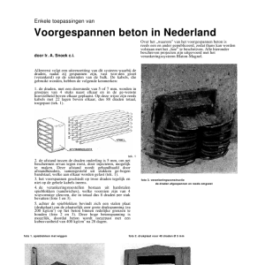 Enkele toepassingen van voorgespannen beton in Nederland