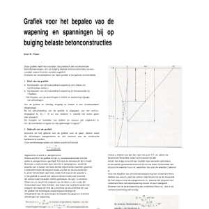 Bijlage Grafiek voor het bepalen van de wapening en spanningen bij op buiging belast betonconstructies
