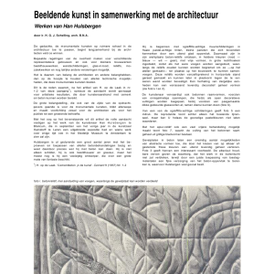 Beeldende kunst in samenwerking met de architectuur