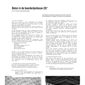 Beton in de boerderijenbouw (III)