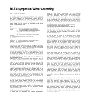 RILEM-symposium 'Winter concreting'