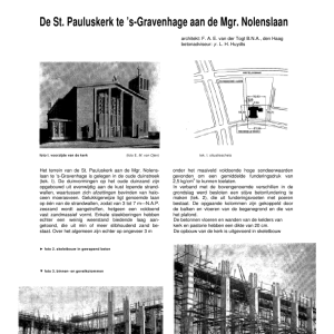 De St Pauluskerk te 's-Gravenhage aan de Mgr Nolenslaan