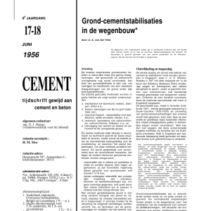 Grond-cementstabilisaties in de wegenbouw