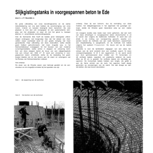 Slijkgistingstanks in voorgespannen beton te Ede