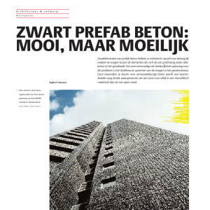 Zwart prefab beton - mooi, maar moeilijk