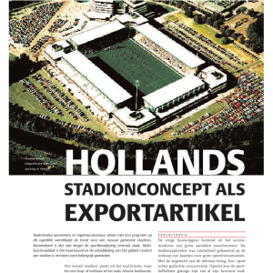 Hollands stadionconcept als exportartikel