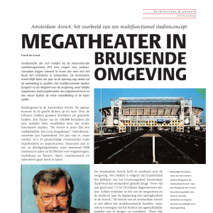 Megatheater in bruisende omgeving
