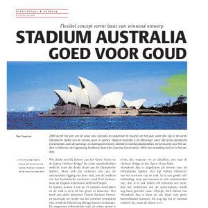 Stadium Australia goed voor goud