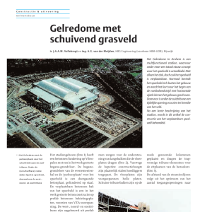 Gelredome met schuivend grasveld