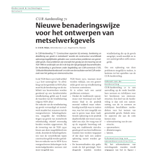 Nieuwe benaderingswijze voor het ontwerpen van metselwerkgevels