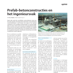Prefab-betonconstructies en het ingenieursvak