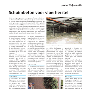 Schuimbeton voor vloerherstel