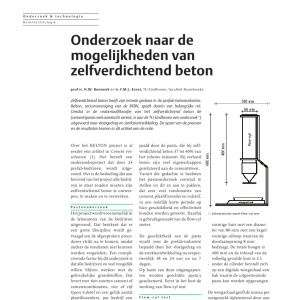 Onderzoek naar de mogelijkheden van zelfverdichtend beton