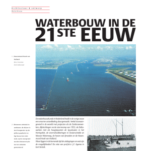Waterbouw in de 21ste eeuw