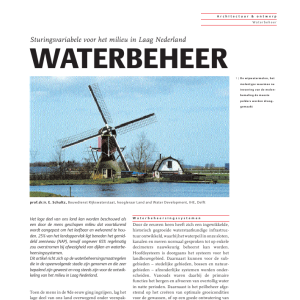 Waterbeheer - Sturingsvariabele voor het milieu in Laag Nederland