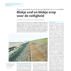 Blokje eraf en blokje erop voor de veiligheid