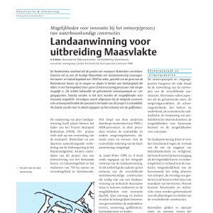 Landaanwinning voor uitbreiding Maasvlakte