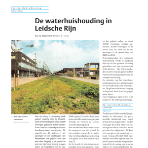 De waterhuishouding in Leidsche Rijn