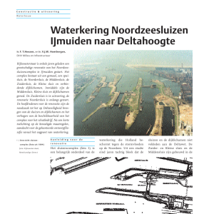 Waterkering Noordzeesluizen IJmuiden naar Deltahoogte