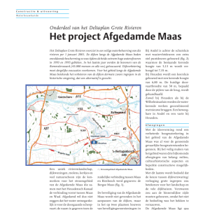 Het project Afgedamde Maas