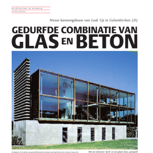 Gedurfde combinatie van glas en beton