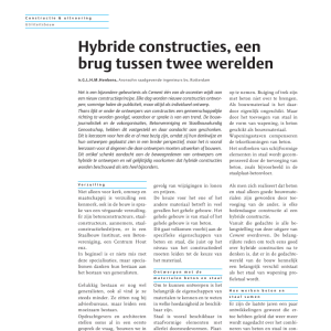 Hybride constructies, een brug tussen twee werelden