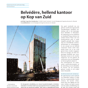 Belvedere, hellend kantoor op kop van zuid