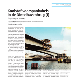 Koolstof voorspankabels in de Dintelhavenbrug (I)