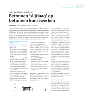 Betonnen slijtlaag op kunstwerken - Alternatief voor asfaltbeton