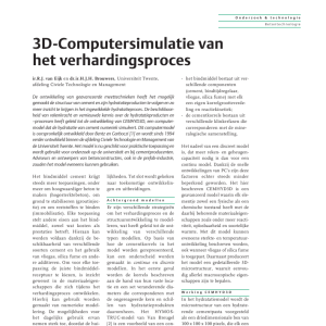 3D-Computersimulatie van het verhardingsproces