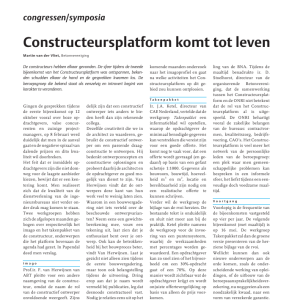 ConstructeursPlatform komt tot leven