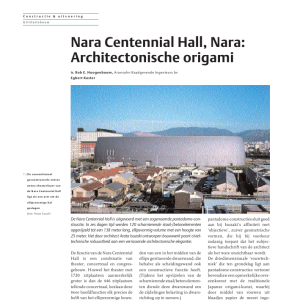 Nara Centennial Hall, Nara - Architectonische origami