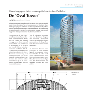 Oval Tower - Nieuw hoogtepunt in centrumgebied Amsterdam ZO