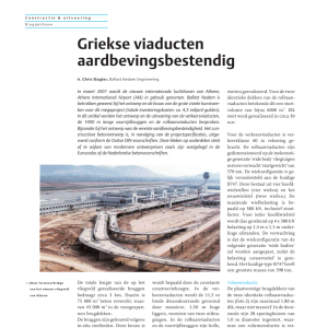 Griekse viaducten aardbevingsbestendig