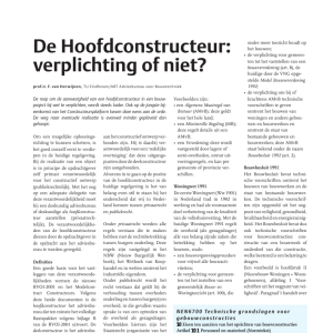 De Hoofdconstructeur, verplichting of niet